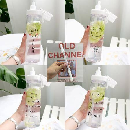 网红吸管大容量茶杯图片,畅饮新潮流，一吸尽享茶香时光